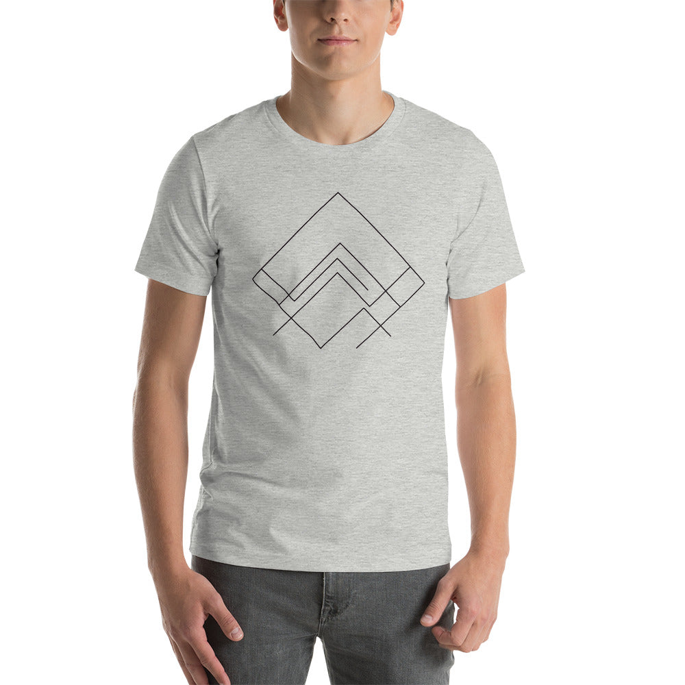 Short-sleeve unisex Line Art shirt