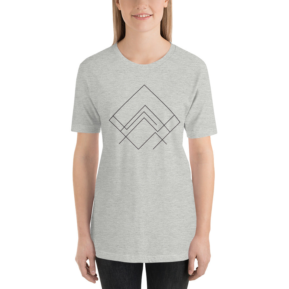 Short-sleeve unisex Line Art shirt